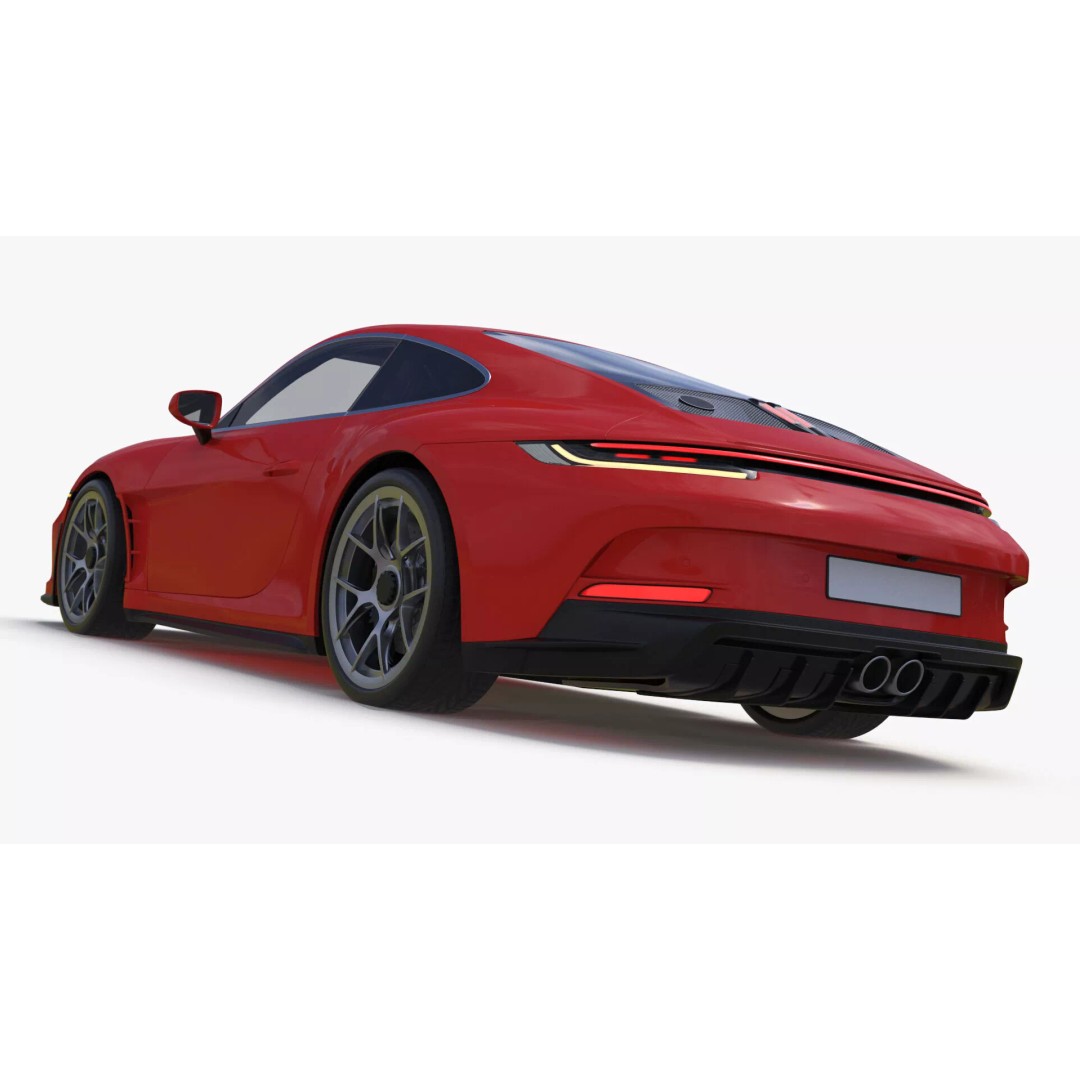 Ultra Fast Sport Coupe 3D Model – Simplified Design, PBR Textures, FBX - View 22