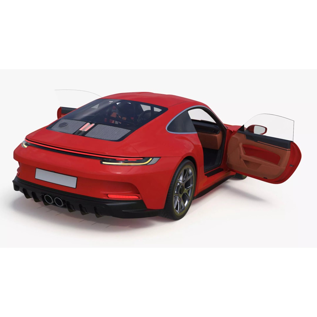 Ultra Fast Sport Coupe 3D Model – Simplified Design, PBR Textures, FBX - View 23