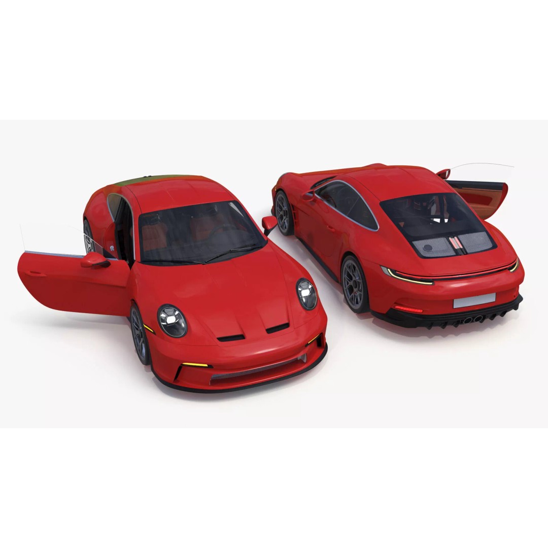 Ultra Fast Sport Coupe 3D Model – Simplified Design, PBR Textures, FBX - View 27