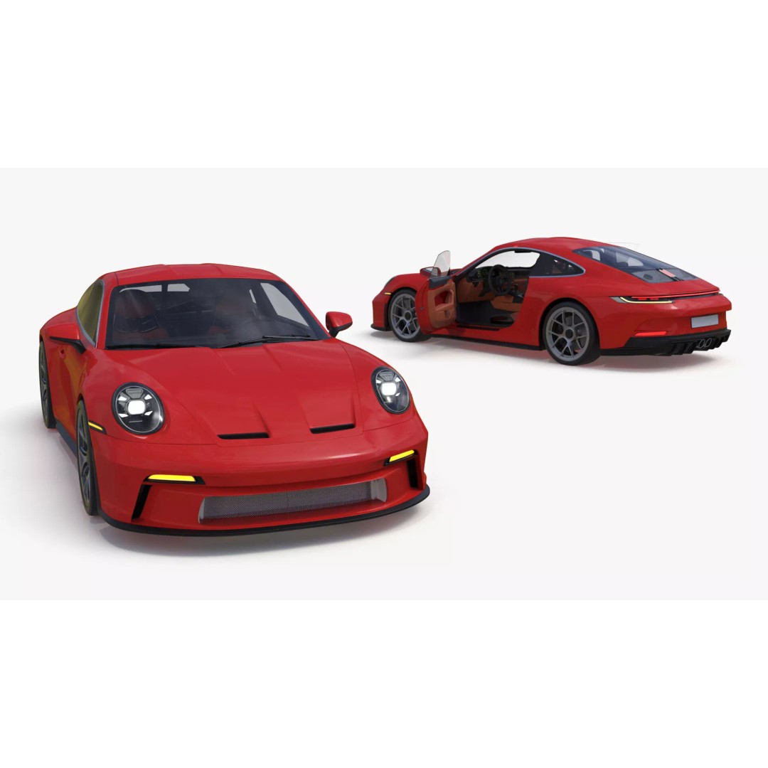 Ultra Fast Sport Coupe 3D Model – Simplified Design, PBR Textures, FBX - View 28