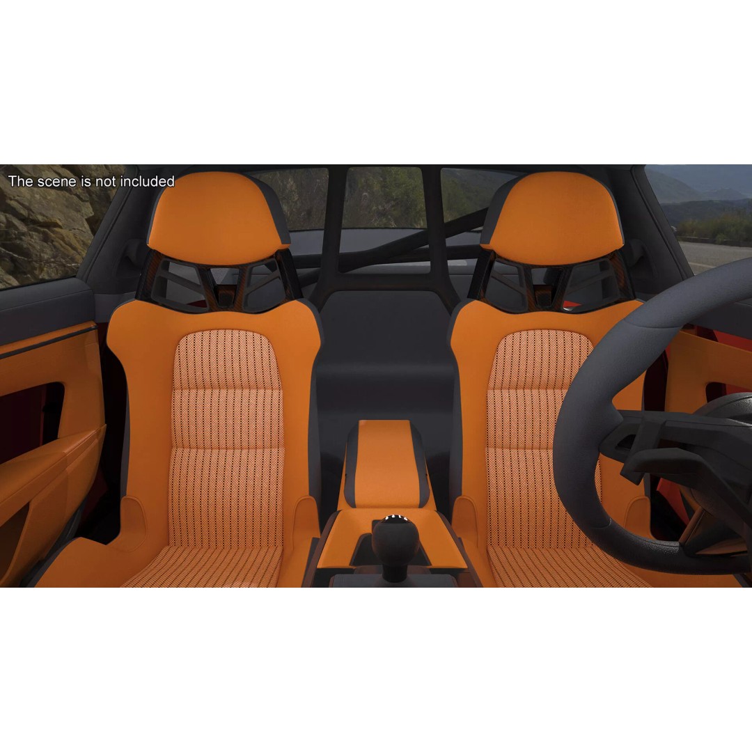 Ultra Fast Sport Coupe 3D Model – Simplified Design, PBR Textures, FBX - View 31