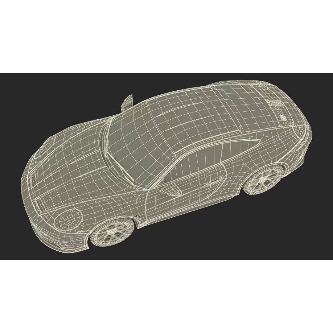 Ultra Fast Sport Coupe 3D Model – Simplified Design, PBR Textures, FBX - View 40