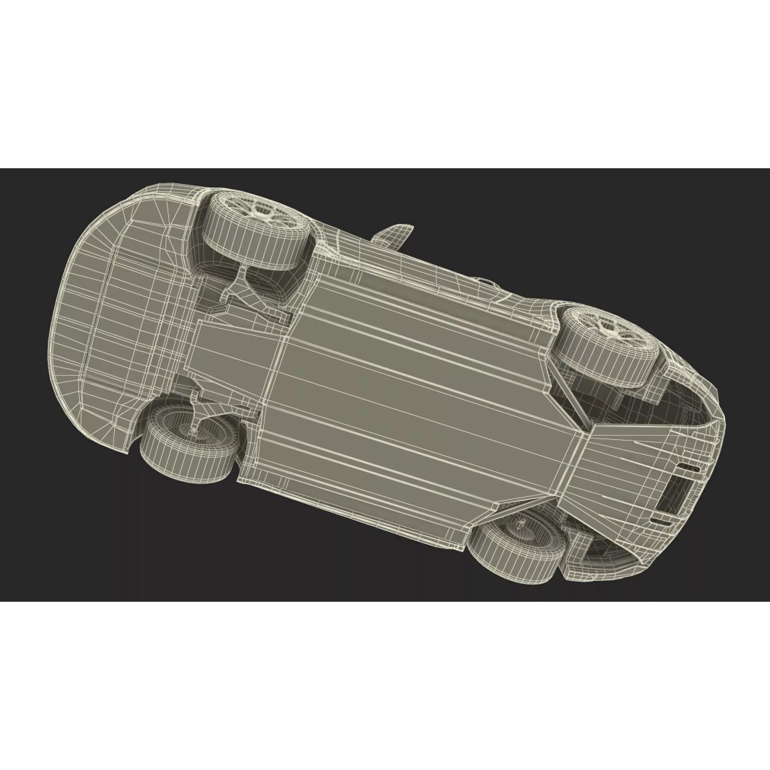 Ultra Fast Sport Coupe 3D Model – Simplified Design, PBR Textures, FBX - View 41