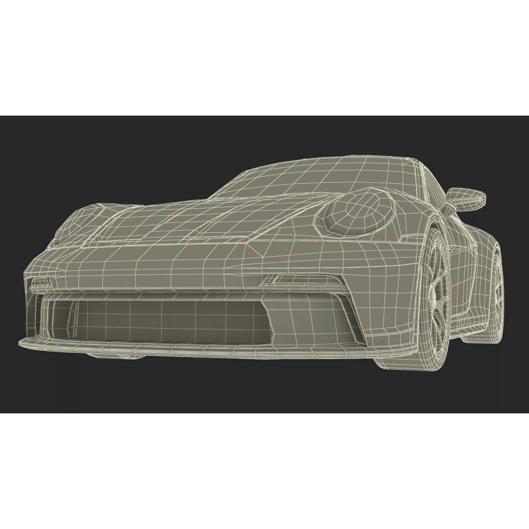 Ultra Fast Sport Coupe 3D Model – Simplified Design, PBR Textures, FBX - View 42