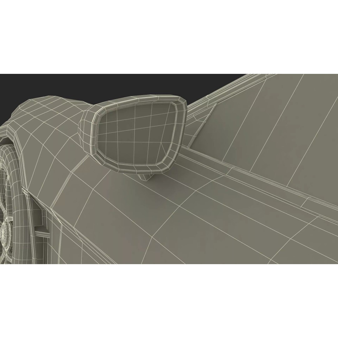 Ultra Fast Sport Coupe 3D Model – Simplified Design, PBR Textures, FBX - View 48