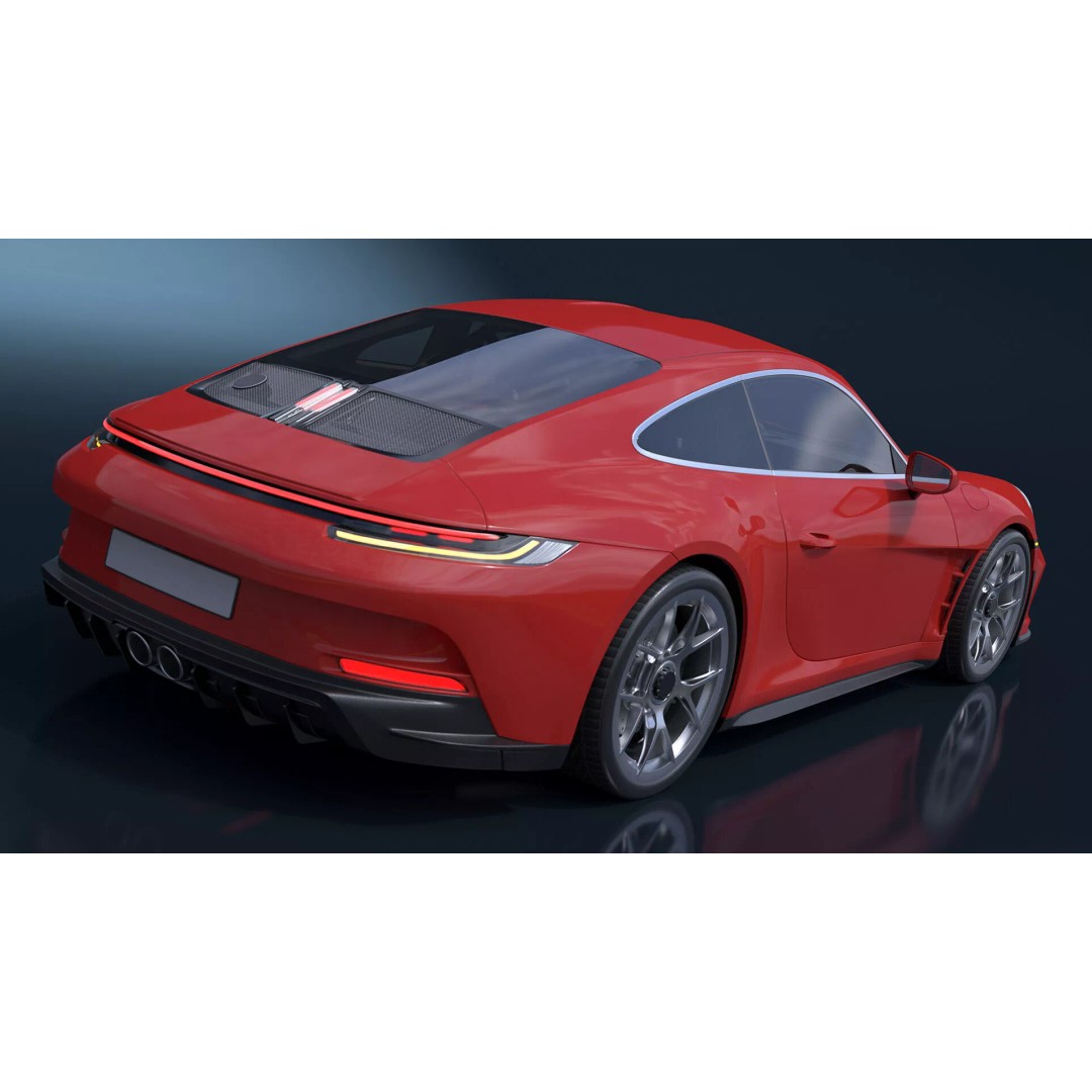 Ultra Fast Sport Coupe 3D Model – Simplified Design, PBR Textures, FBX - View 5