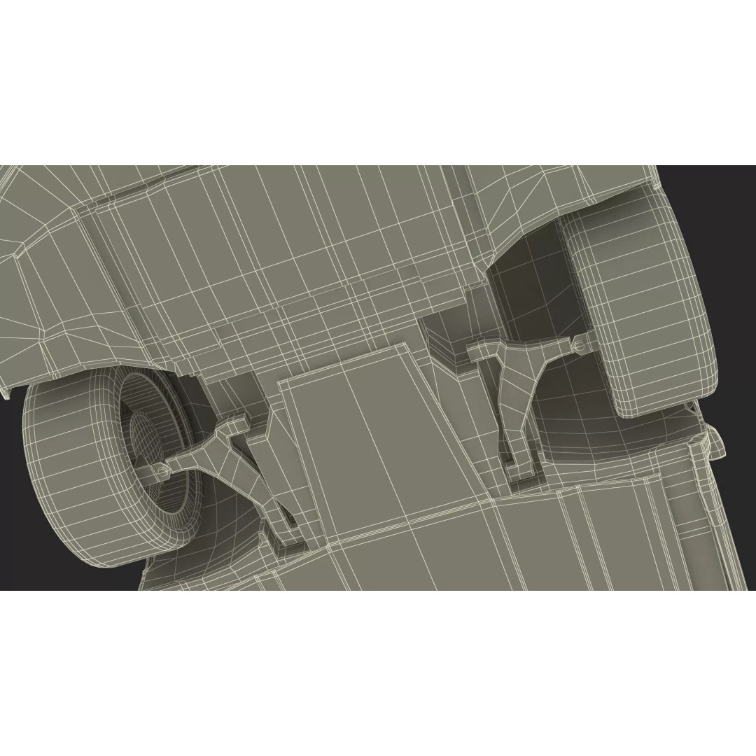 Ultra Fast Sport Coupe 3D Model – Simplified Design, PBR Textures, FBX - View 53