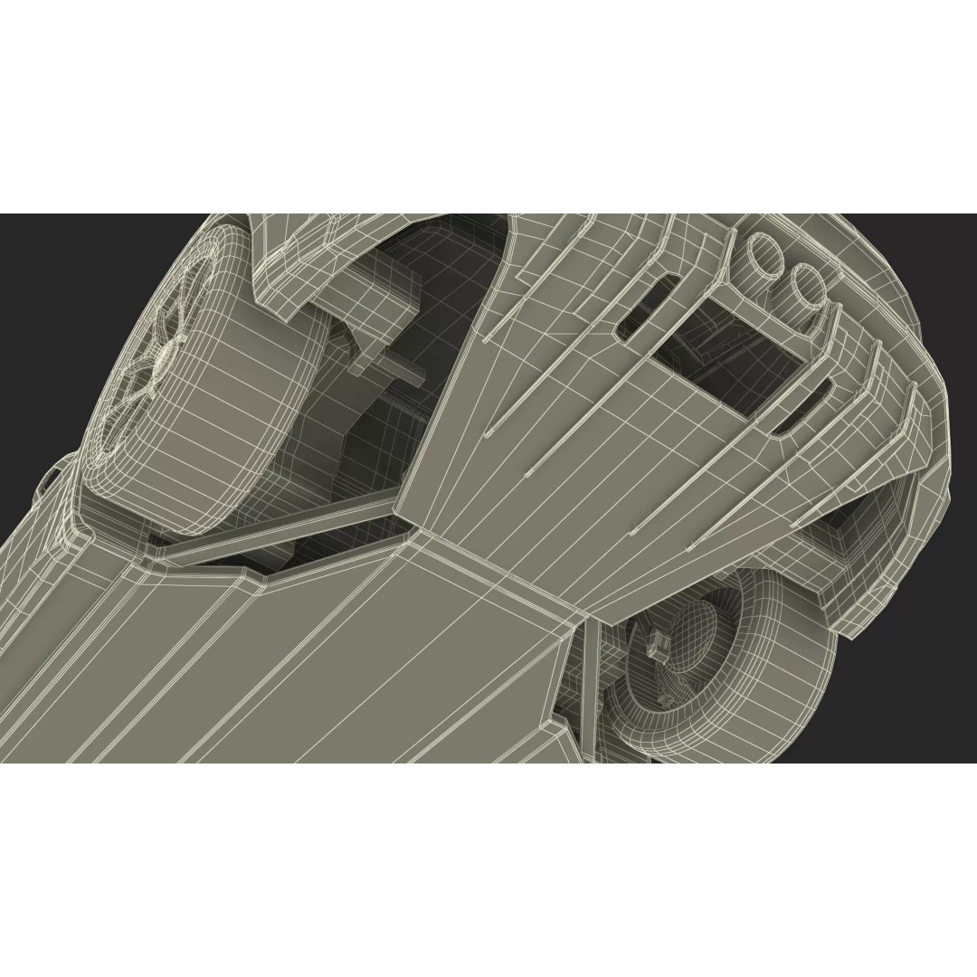Ultra Fast Sport Coupe 3D Model – Simplified Design, PBR Textures, FBX - View 54