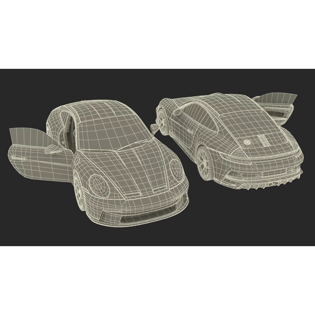 Ultra Fast Sport Coupe 3D Model – Simplified Design, PBR Textures, FBX - View 55