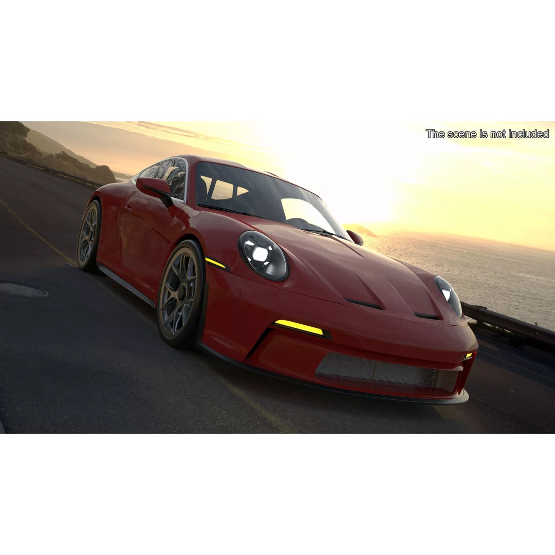 Ultra Fast Sport Coupe 3D Model – Simplified Design, PBR Textures, FBX - View 6