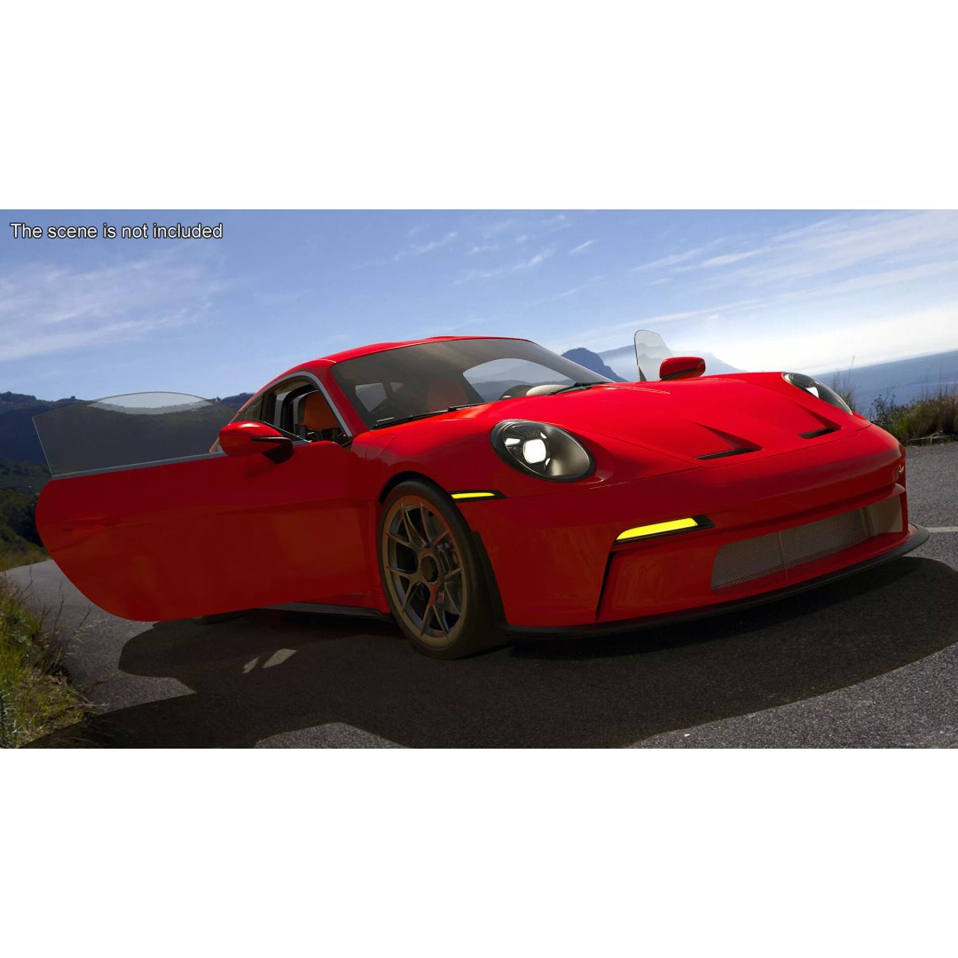 Ultra Fast Sport Coupe 3D Model – Simplified Design, PBR Textures, FBX - View 8
