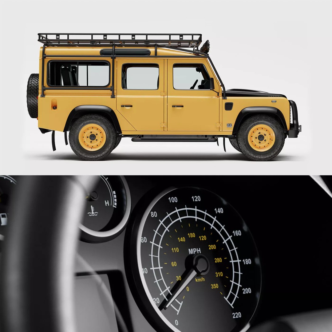 Land Rover Defender Works V8 Trophy 3D Model – PBR SUV Asset, FBX, Blender - View 2