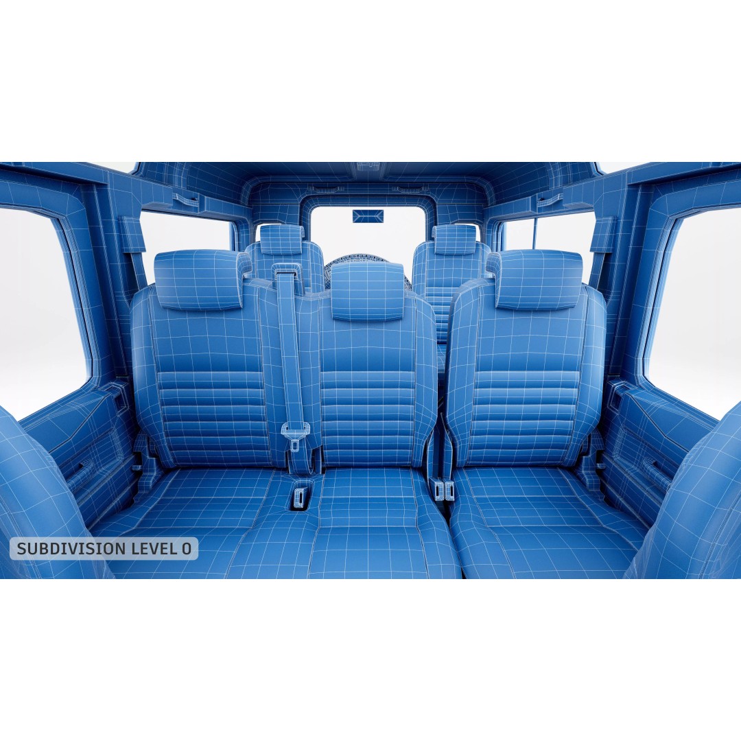 Land Rover Defender Works V8 Trophy 3D Model – PBR SUV Asset, FBX, Blender - View 23