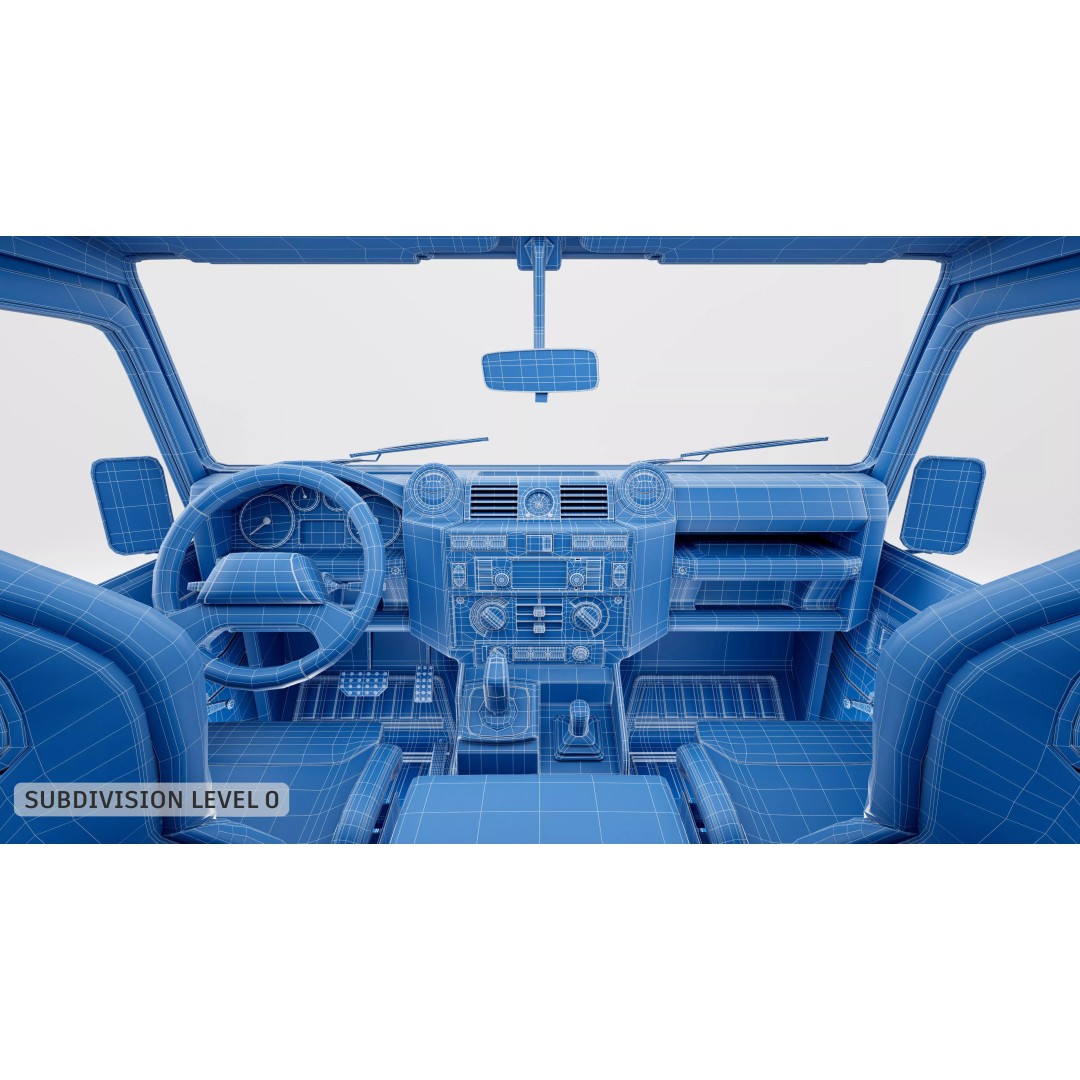 Land Rover Defender Works V8 Trophy 3D Model – PBR SUV Asset, FBX, Blender - View 25