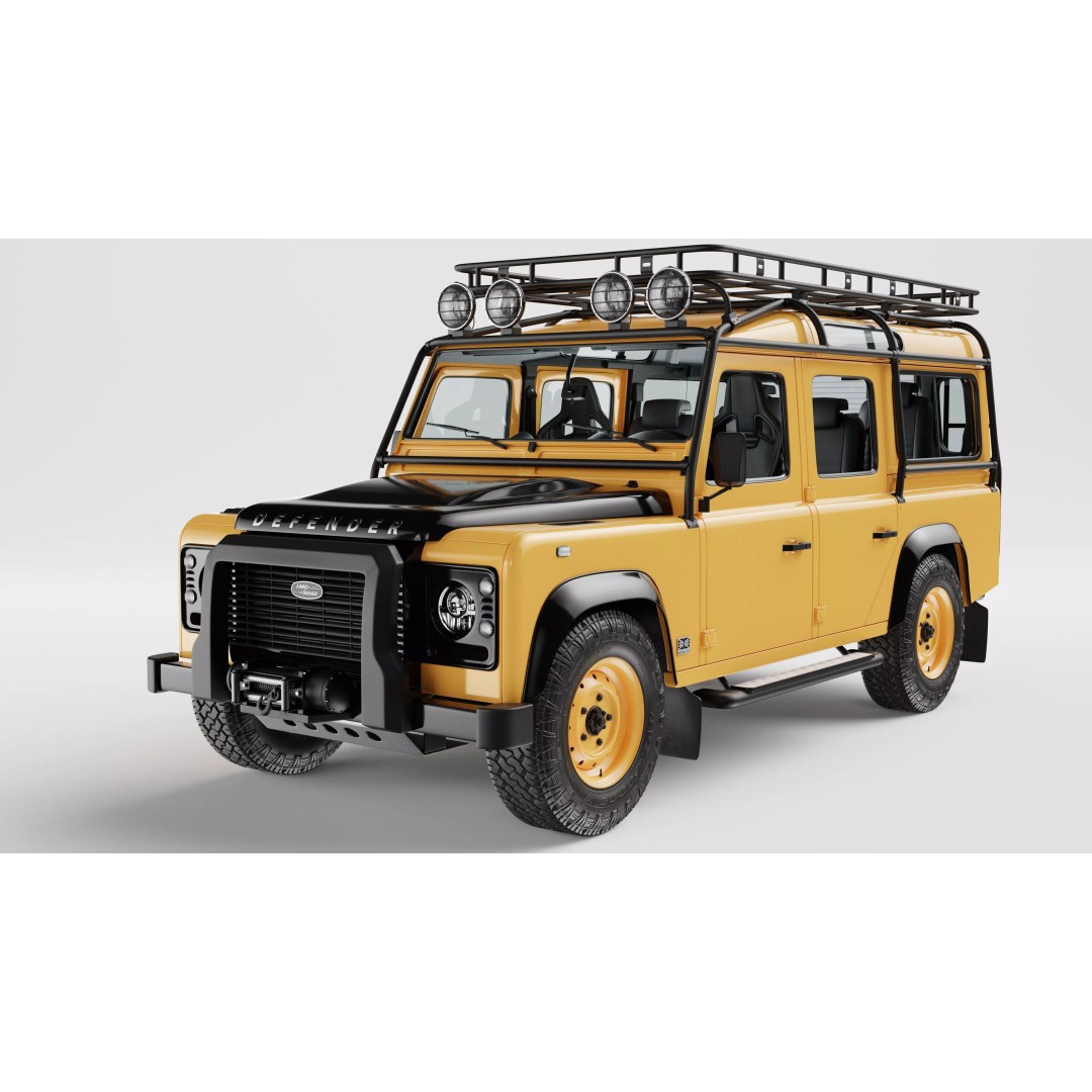 Land Rover Defender Works V8 Trophy 3D Model – PBR SUV Asset, FBX, Blender - View 7
