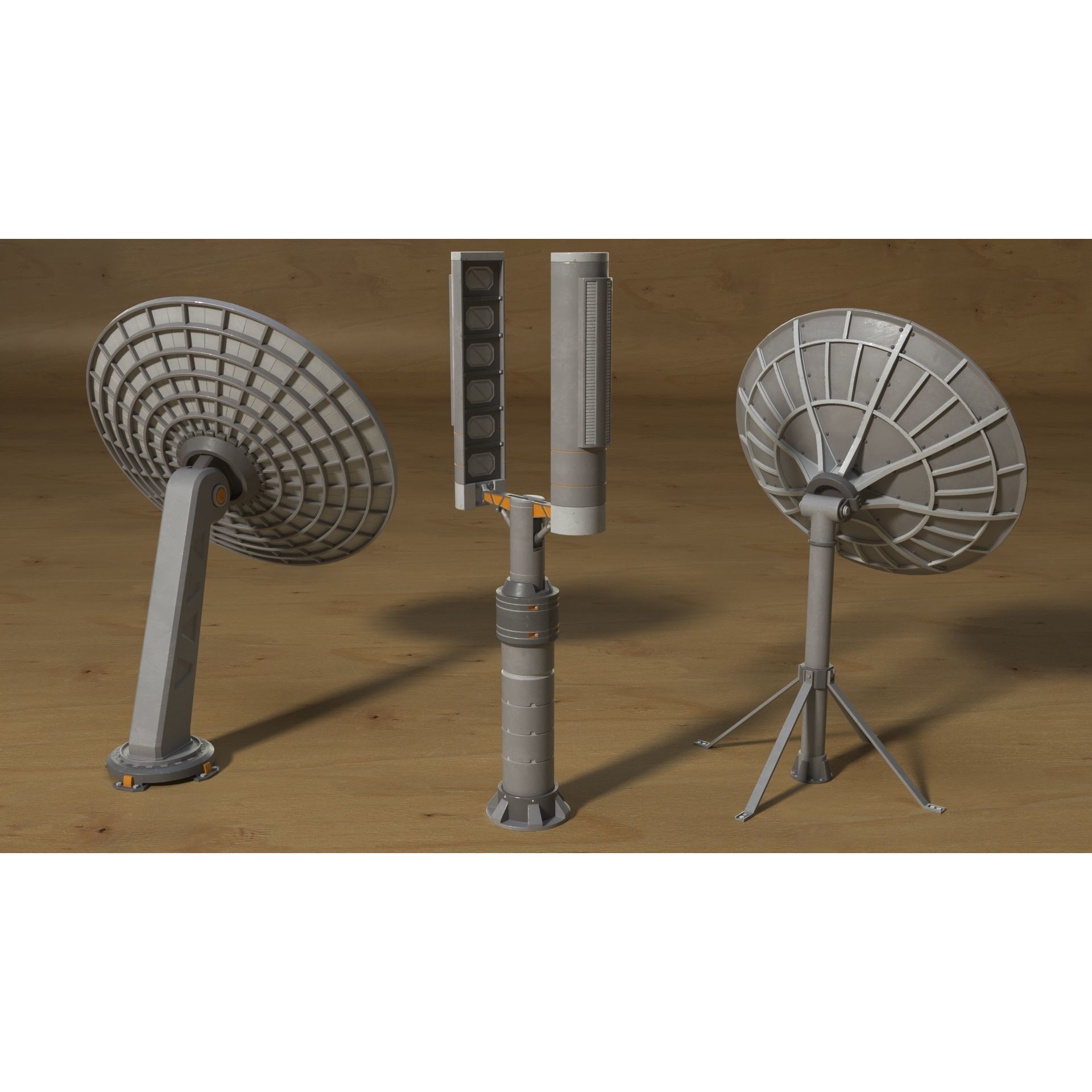 Antenas Collection - Low-Poly Game-Ready 3D Model