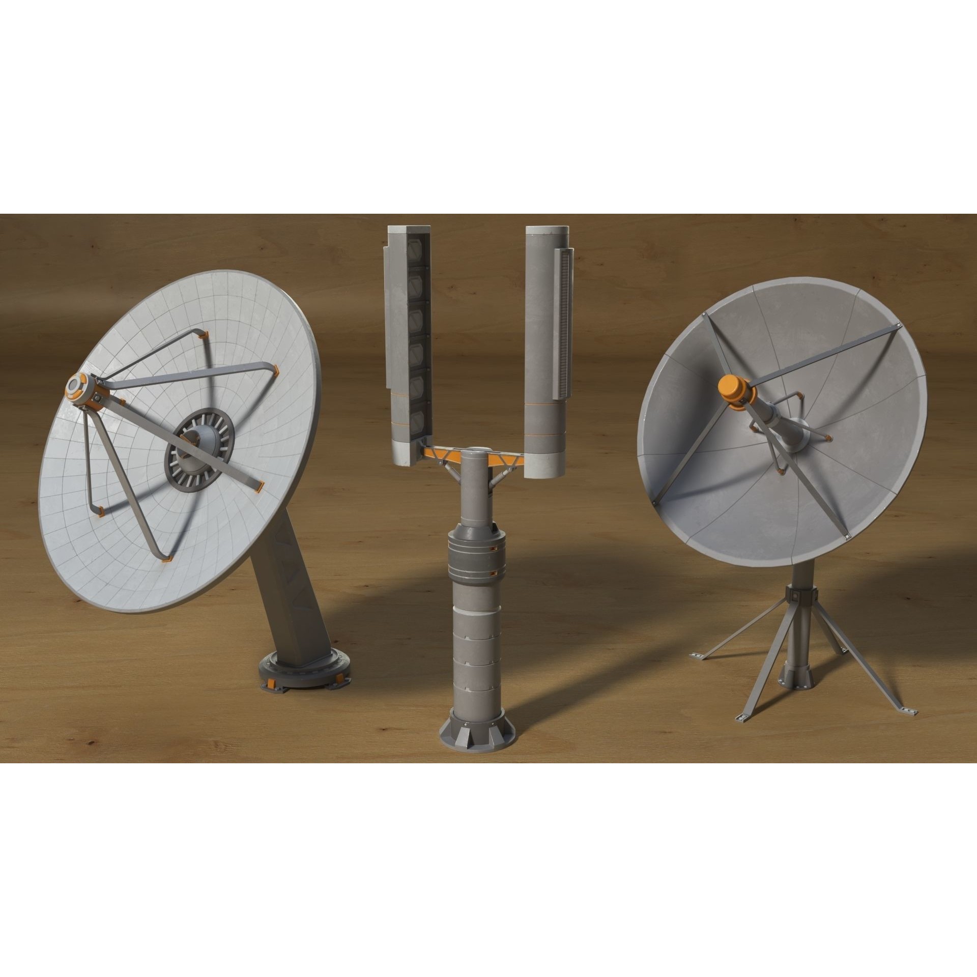 Antenas Collection - Low-Poly Game-Ready 3D Model - View 14