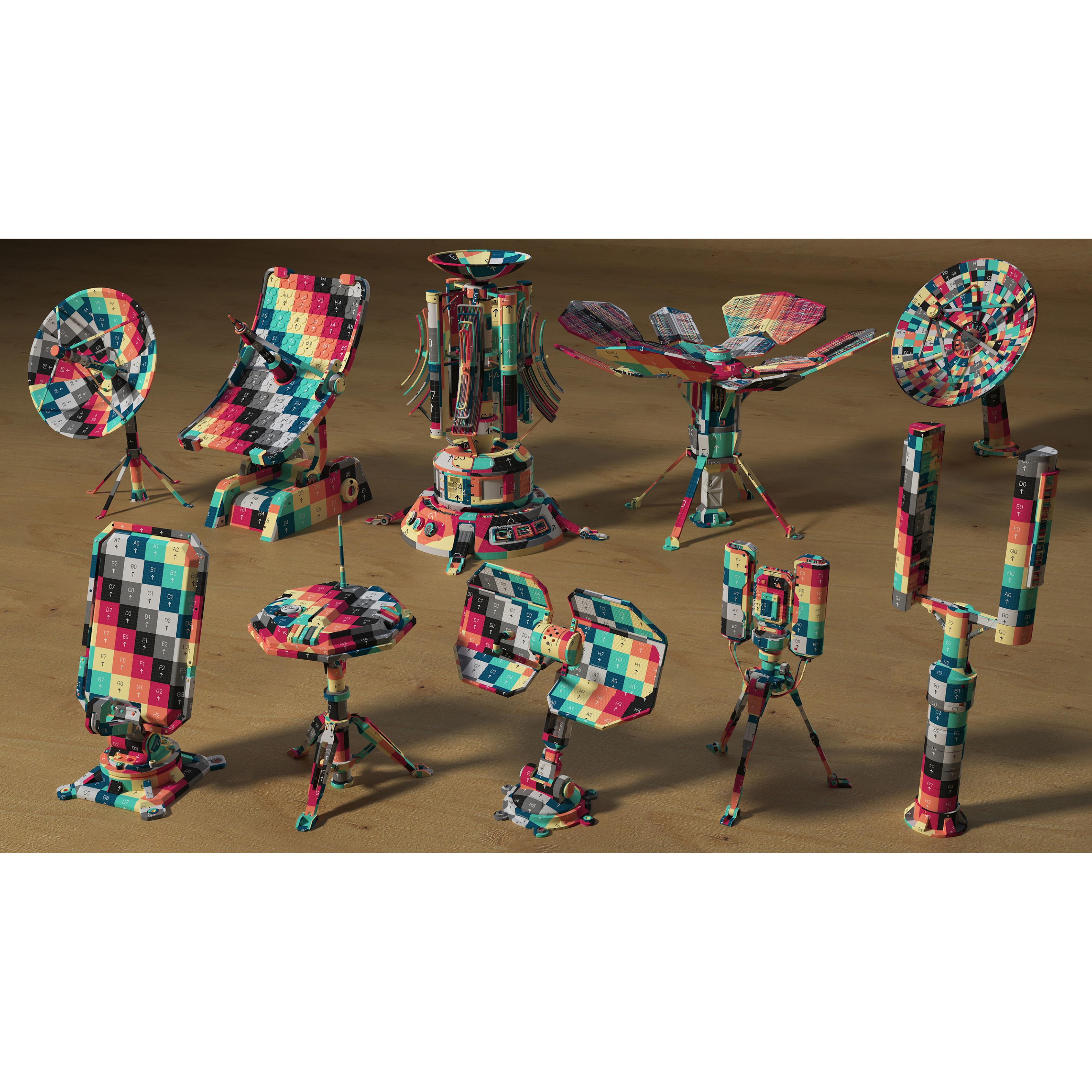 Antenas Collection - Low-Poly Game-Ready 3D Model - View 4