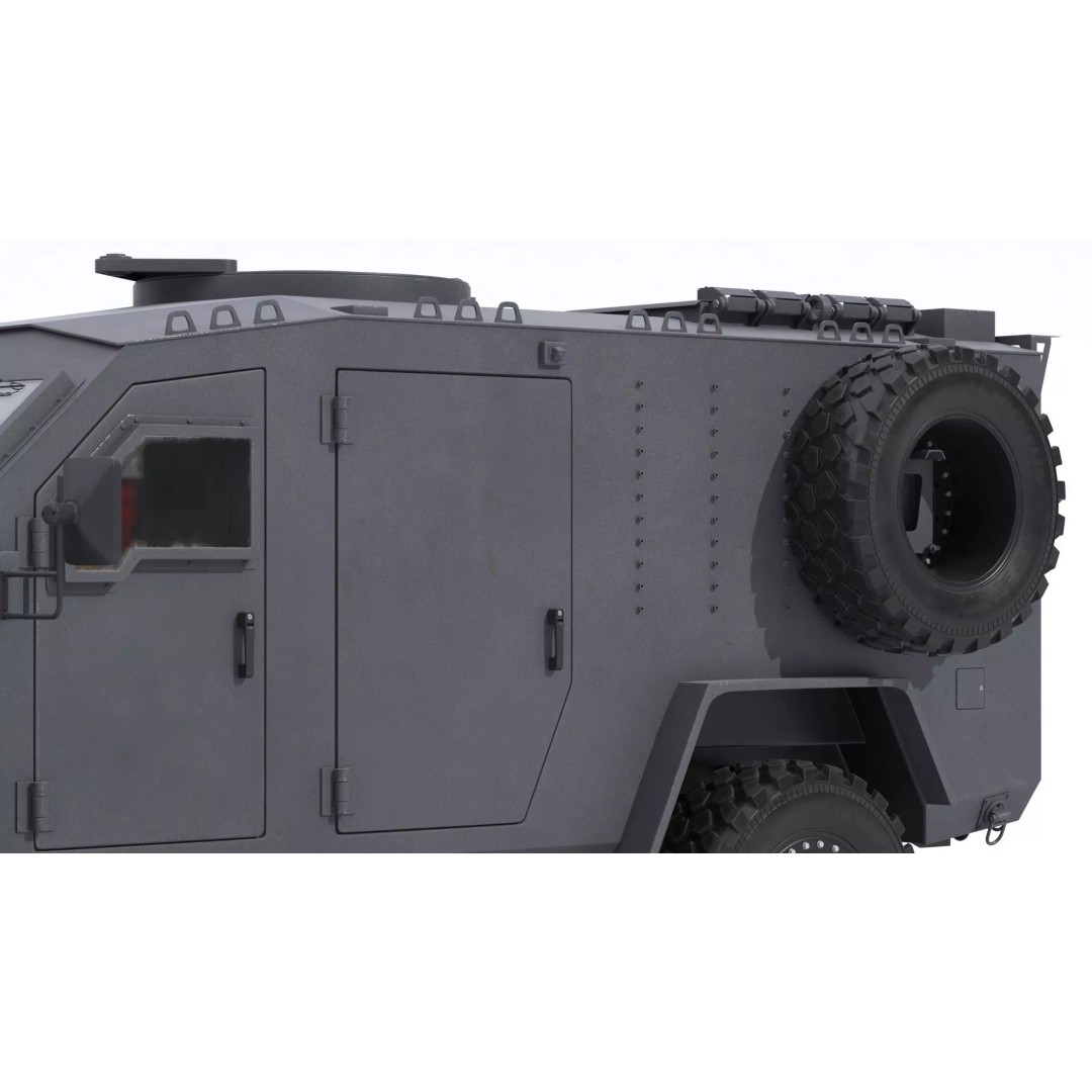 Lenco BearCat G4 Tactical Armored Vehicle 3D Model – High Poly PBR Asset, FBX - View 10