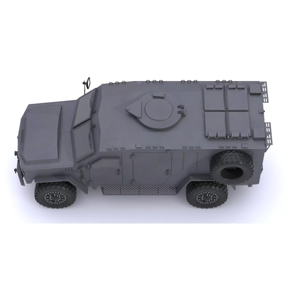 Lenco BearCat G4 Tactical Armored Vehicle 3D Model – High Poly PBR Asset, FBX - View 16