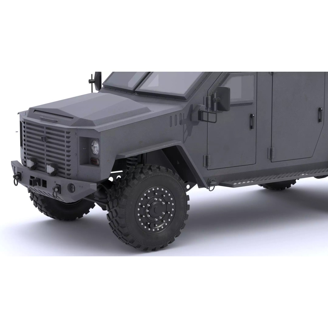 Lenco BearCat G4 Tactical Armored Vehicle 3D Model – High Poly PBR Asset, FBX - View 17