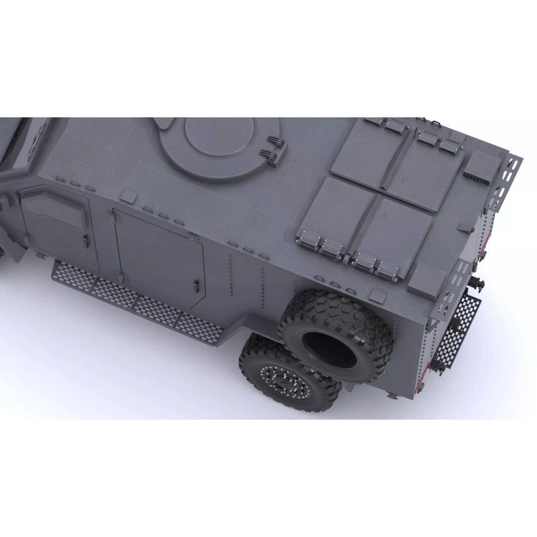 Lenco BearCat G4 Tactical Armored Vehicle 3D Model – High Poly PBR Asset, FBX - View 19