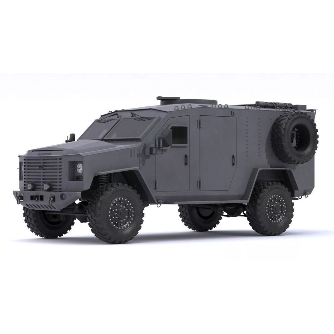 Lenco BearCat G4 Tactical Armored Vehicle 3D Model – High Poly PBR Asset, FBX - View 2