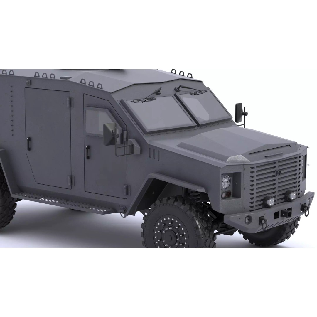 Lenco BearCat G4 Tactical Armored Vehicle 3D Model – High Poly PBR Asset, FBX - View 20
