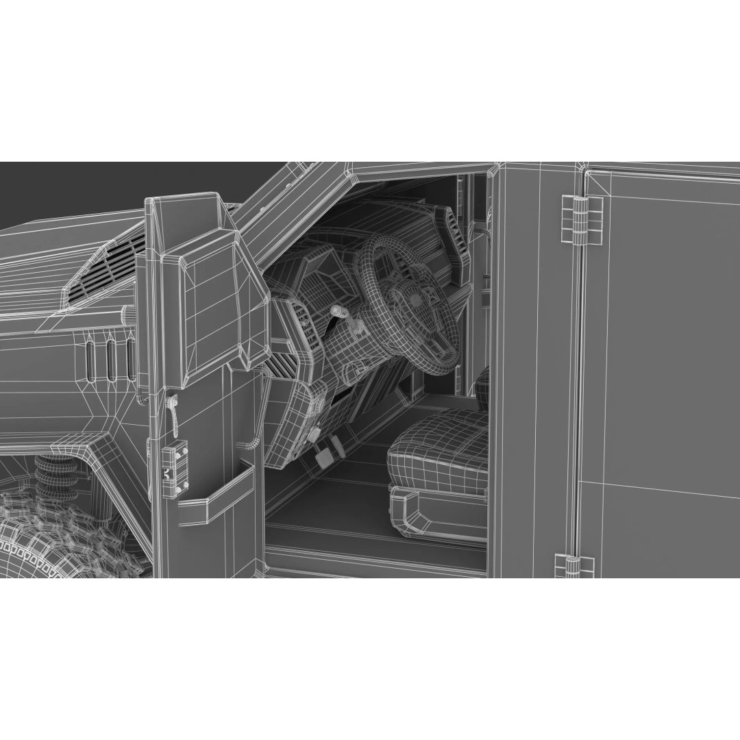 Lenco BearCat G4 Tactical Armored Vehicle 3D Model – High Poly PBR Asset, FBX - View 24