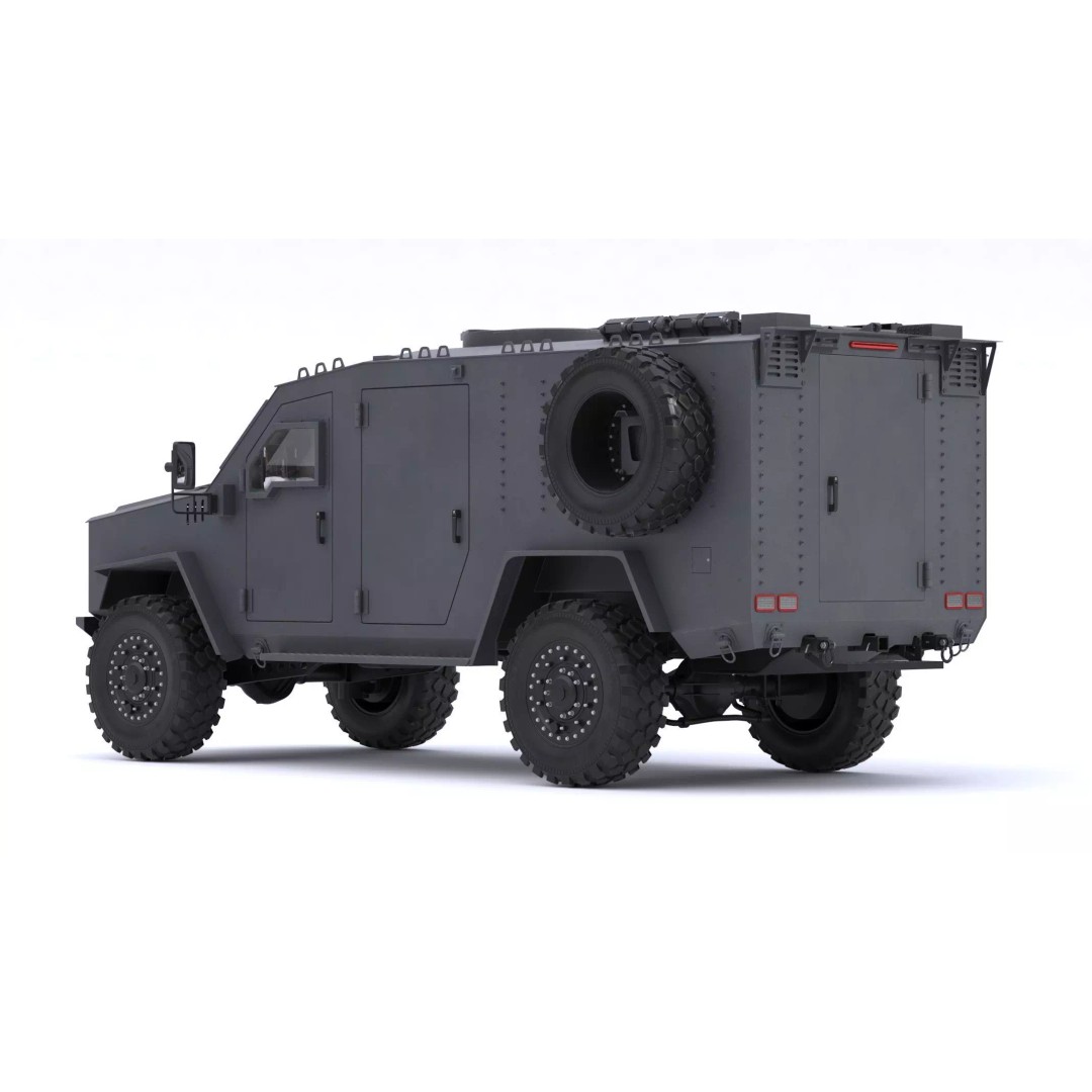 Lenco BearCat G4 Tactical Armored Vehicle 3D Model – High Poly PBR Asset, FBX - View 5