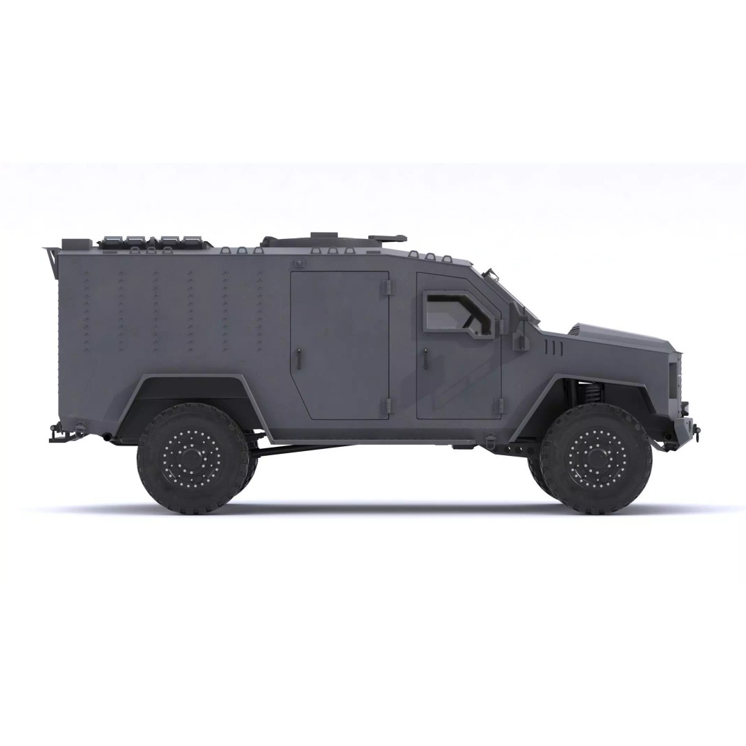 Lenco BearCat G4 Tactical Armored Vehicle 3D Model – High Poly PBR Asset, FBX - View 6