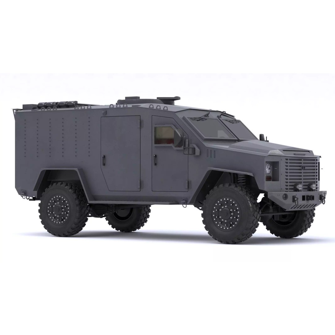 Lenco BearCat G4 Tactical Armored Vehicle 3D Model – High Poly PBR Asset, FBX - View 8