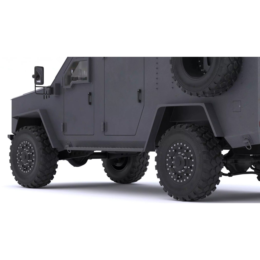 Lenco BearCat G4 Tactical Armored Vehicle 3D Model – High Poly PBR Asset, FBX - View 9
