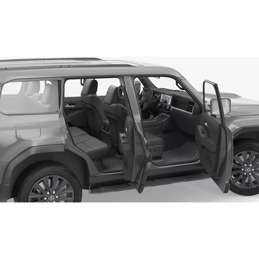 Lexus GX 550 Premium 2024 Gray Rigged 3D Model – High Poly SUV Asset - View 15