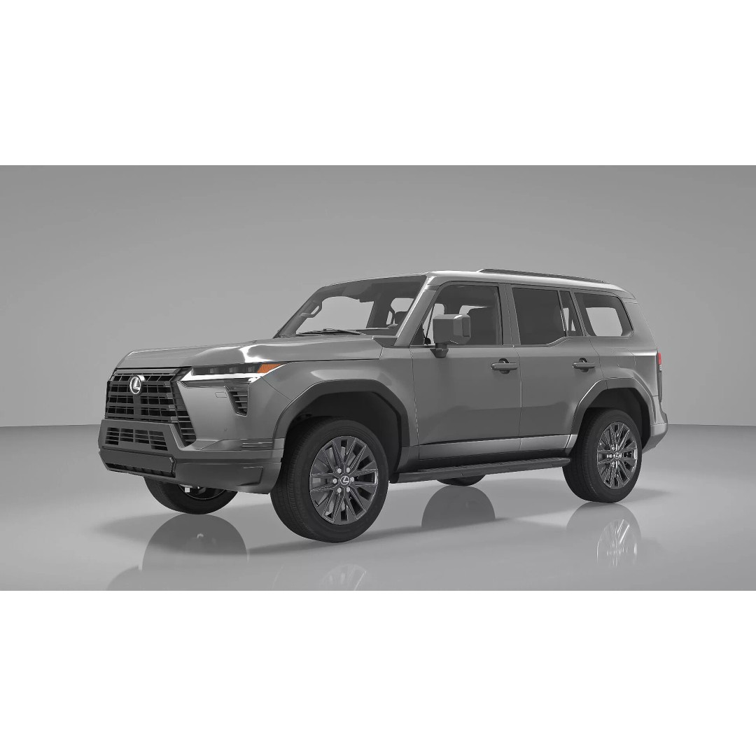 Lexus GX 550 Premium 2024 Gray Rigged 3D Model – High Poly SUV Asset - View 2