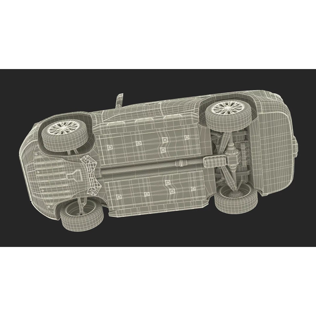 Lexus GX 550 Premium 2024 Gray Rigged 3D Model – High Poly SUV Asset - View 33