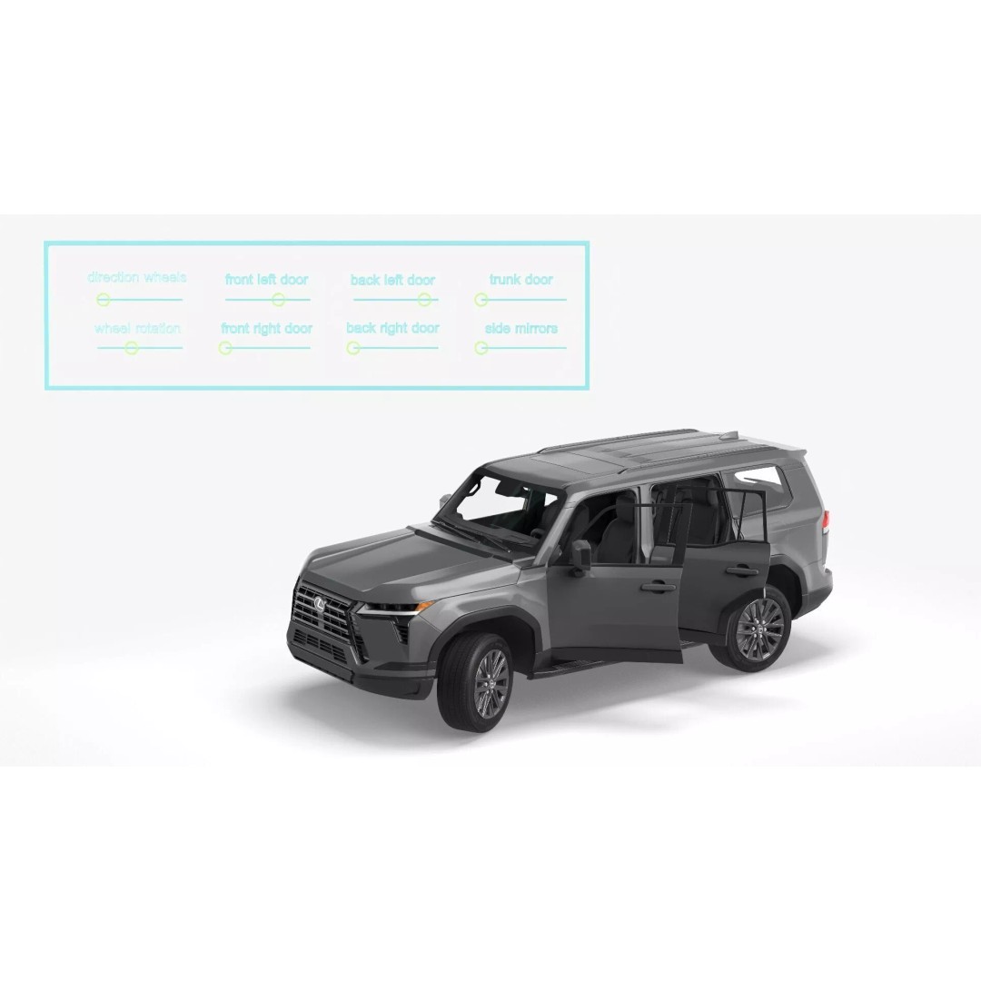 Lexus GX 550 Premium 2024 Gray Rigged 3D Model – High Poly SUV Asset - View 6