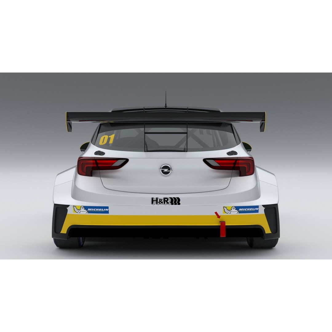 Opel Astra TCR 2016 3D Model – High Poly Racing Car Asset, FBX, OBJ - View 10