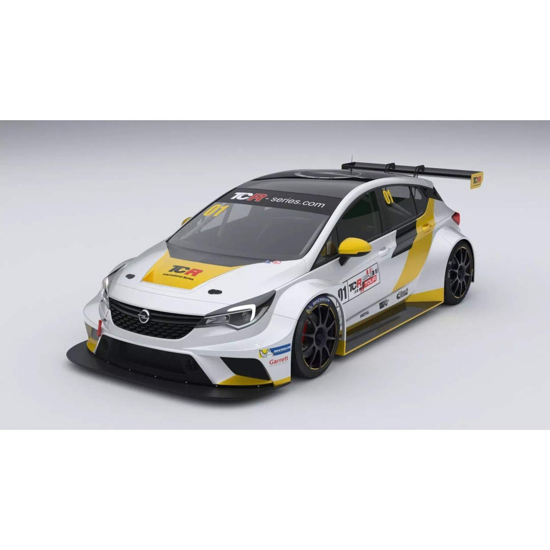 Opel Astra TCR 2016 3D Model – High Poly Racing Car Asset, FBX, OBJ - View 2