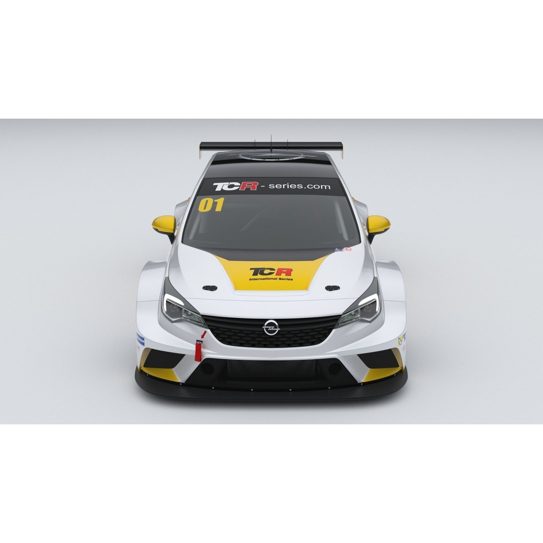 Opel Astra TCR 2016 3D Model – High Poly Racing Car Asset, FBX, OBJ - View 8