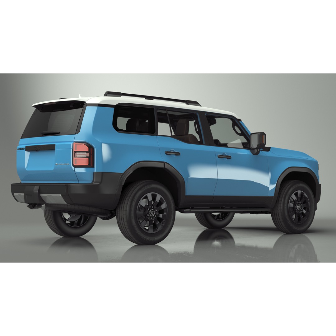 Toyota Land Cruiser 2024 3D Model – High Poly PBR Vehicle, FBX, OBJ - View 12