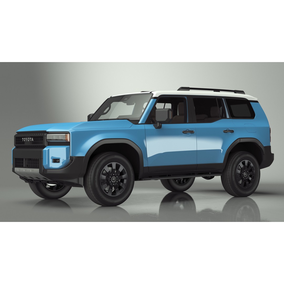 Toyota Land Cruiser 2024 3D Model – High Poly PBR Vehicle, FBX, OBJ - View 2