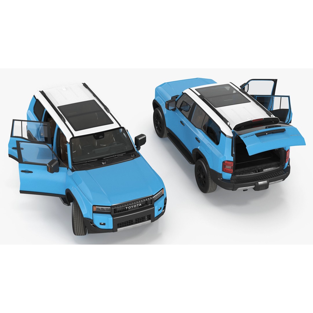 Toyota Land Cruiser 2024 3D Model – High Poly PBR Vehicle, FBX, OBJ - View 27
