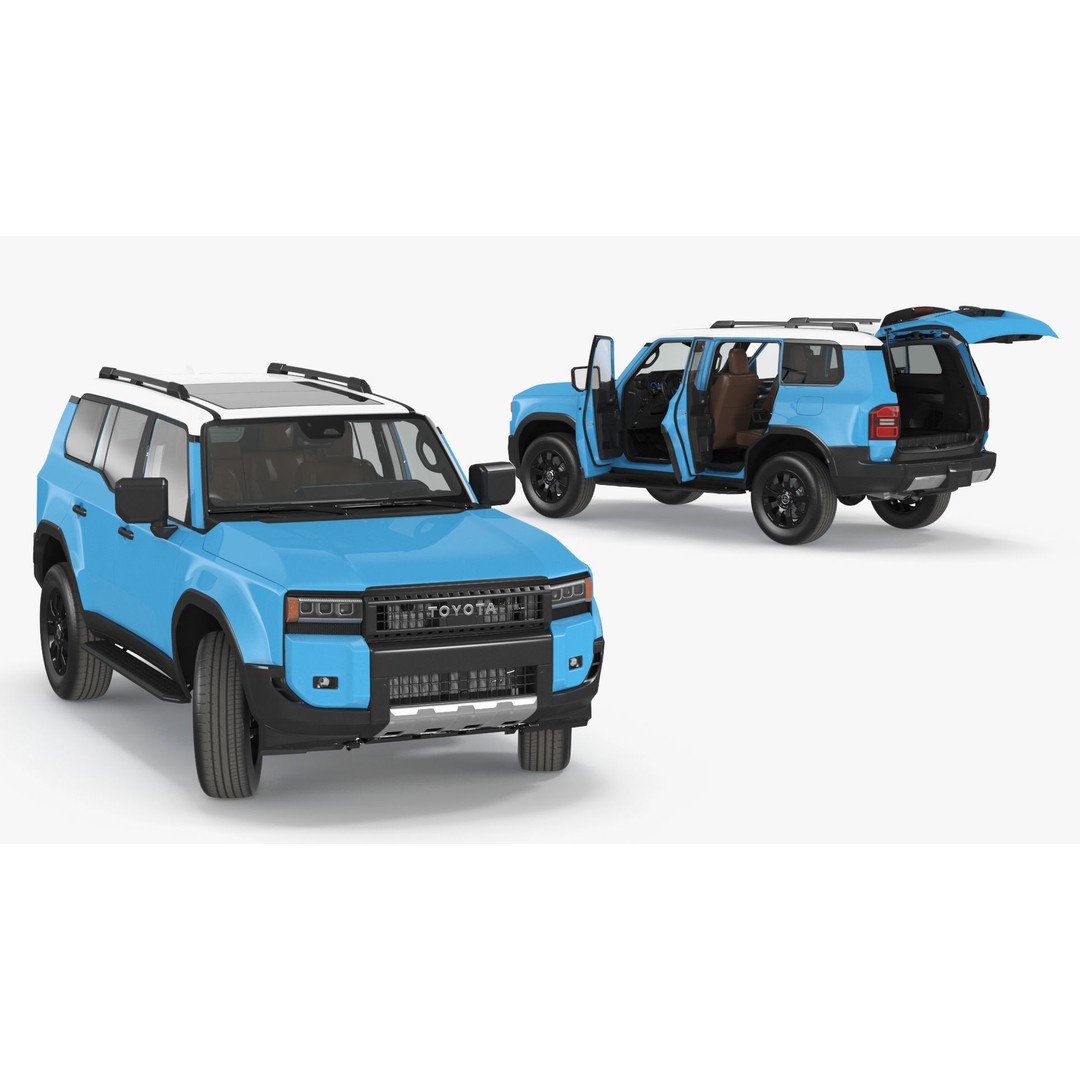 Toyota Land Cruiser 2024 3D Model – High Poly PBR Vehicle, FBX, OBJ - View 28