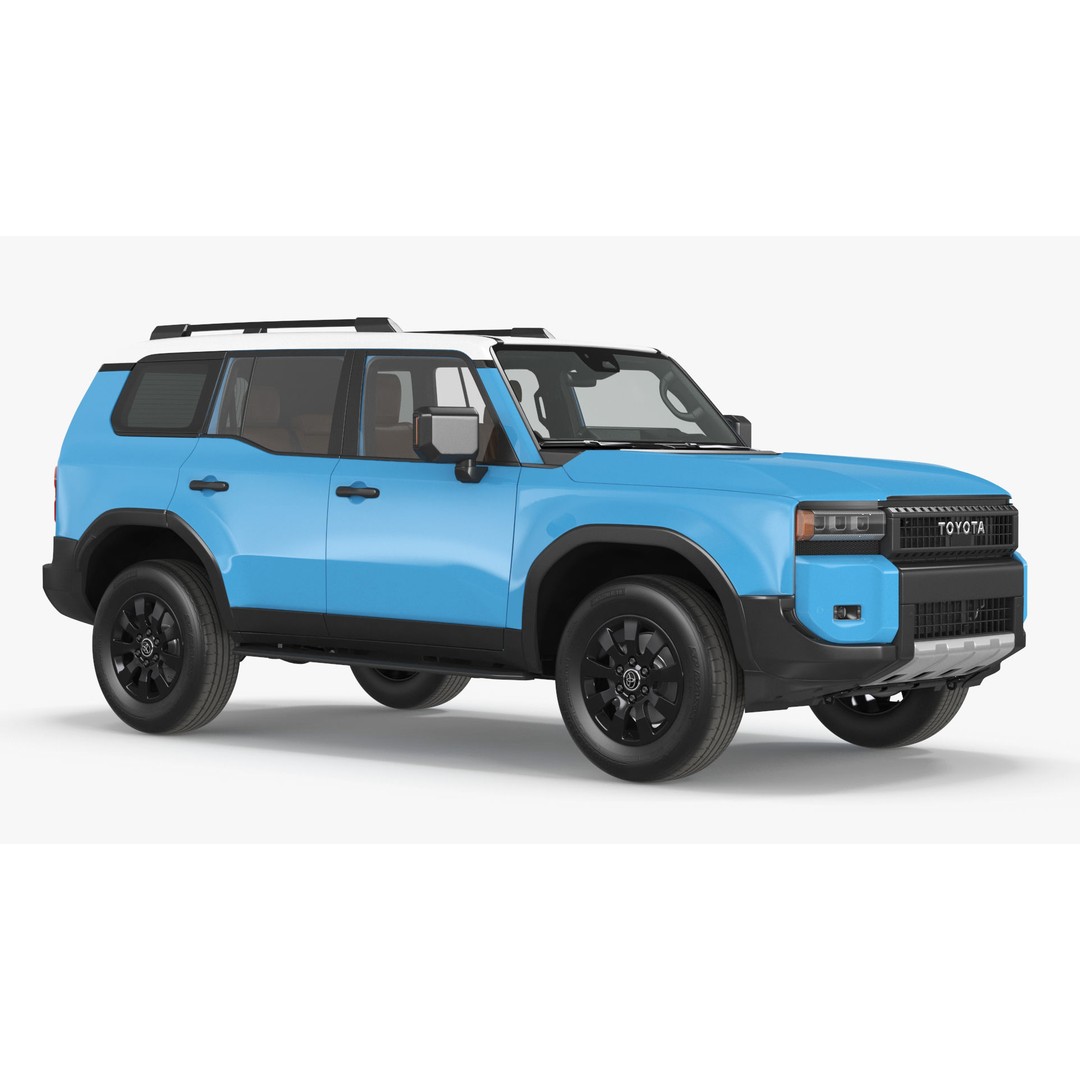 Toyota Land Cruiser 2024 3D Model – High Poly PBR Vehicle, FBX, OBJ - View 3