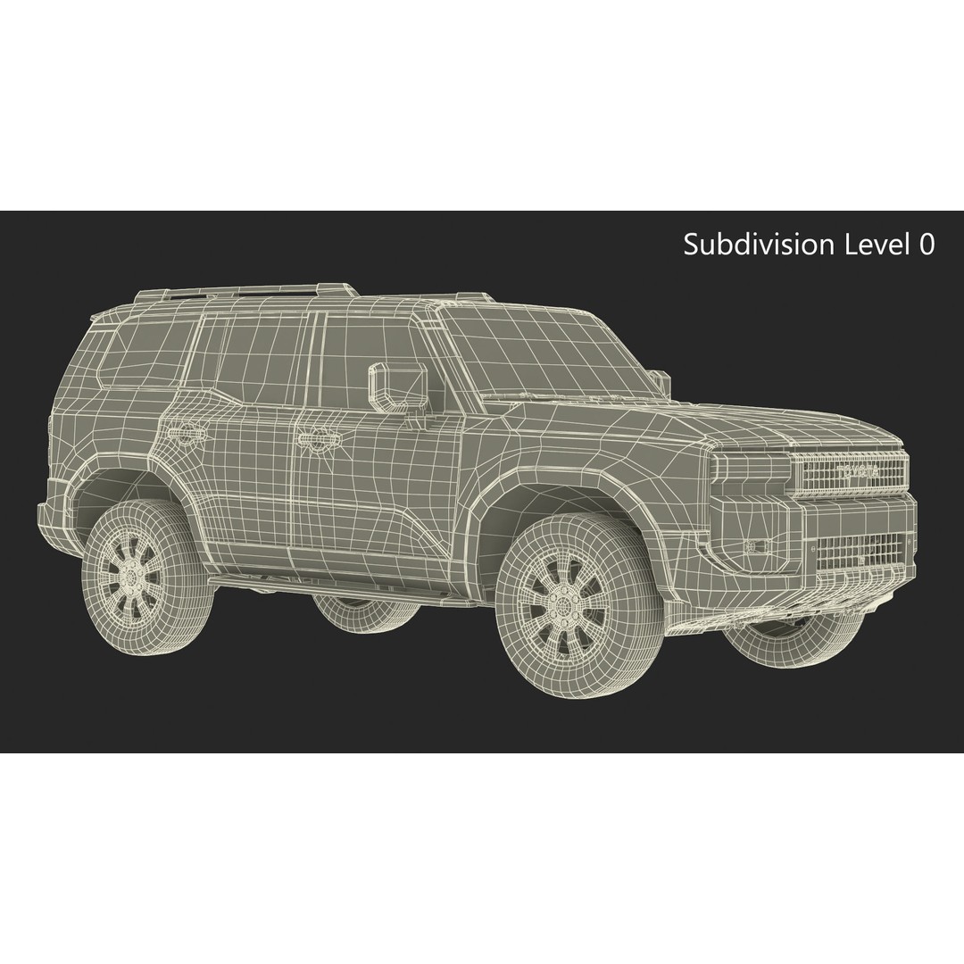 Toyota Land Cruiser 2024 3D Model – High Poly PBR Vehicle, FBX, OBJ - View 36
