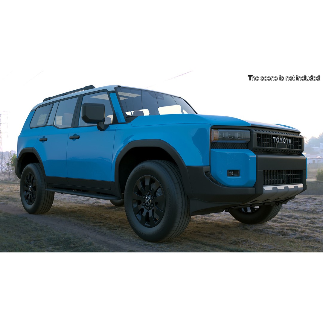 Toyota Land Cruiser 2024 3D Model – High Poly PBR Vehicle, FBX, OBJ - View 4