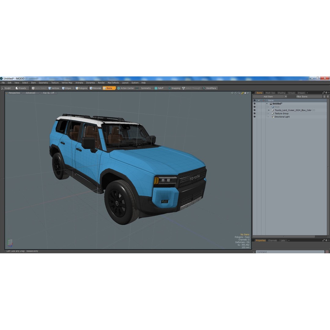 Toyota Land Cruiser 2024 3D Model – High Poly PBR Vehicle, FBX, OBJ - View 42