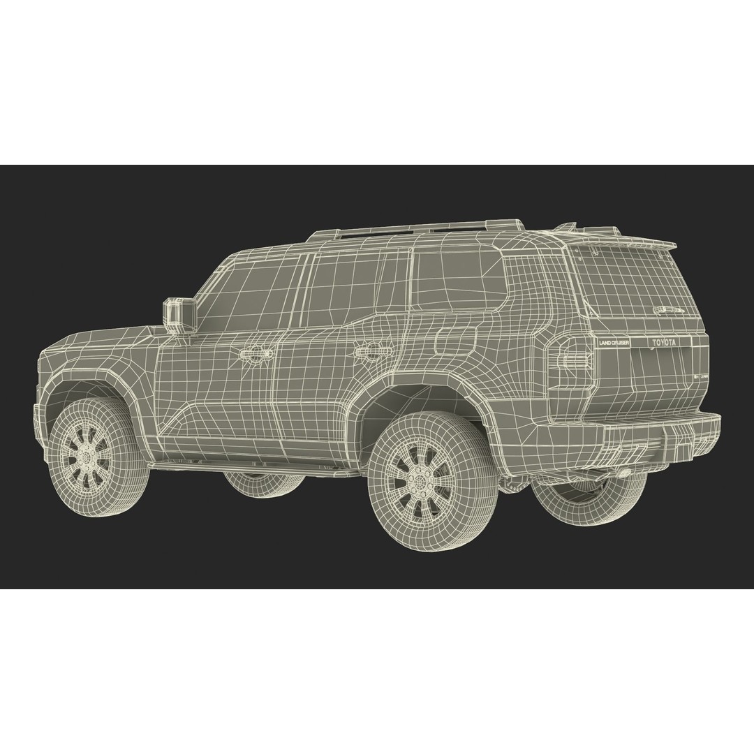 Toyota Land Cruiser 2024 3D Model – High Poly PBR Vehicle, FBX, OBJ - View 45