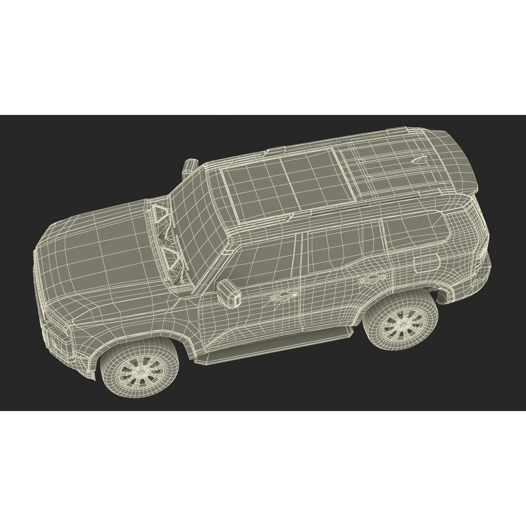 Toyota Land Cruiser 2024 3D Model – High Poly PBR Vehicle, FBX, OBJ - View 46